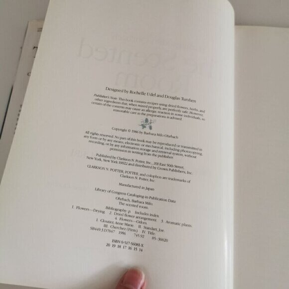 1986 The Scented Room Book Potpourri Dried Flowers Design Barbara Milo Ohrbach - Picture 4 of 7